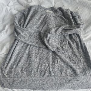 Lucky Brand Gray Crew Neck Sweater